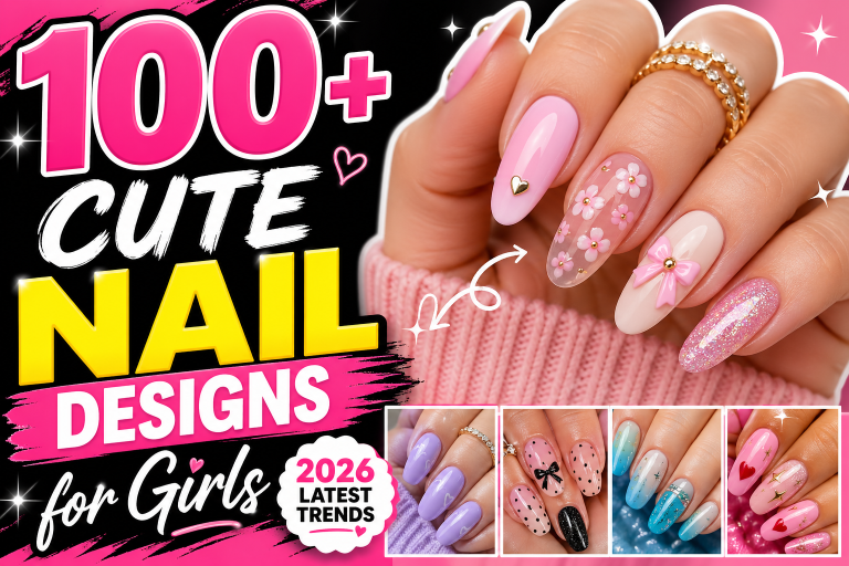 100+ Cute Nail Designs for Girls (2026 Latest Trends)