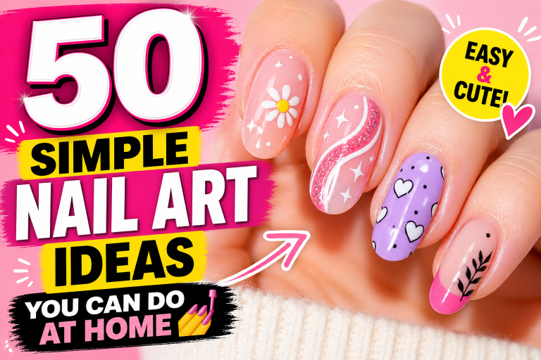 50 Simple Nail Art Ideas You Can Do at Home 💅