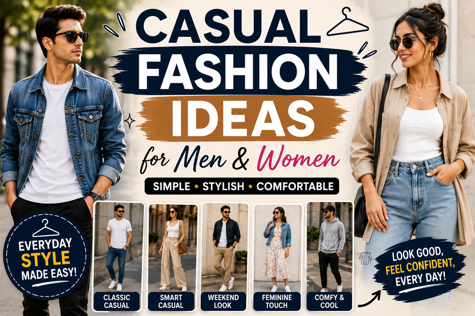 Casual Fashion Ideas for Men and Women