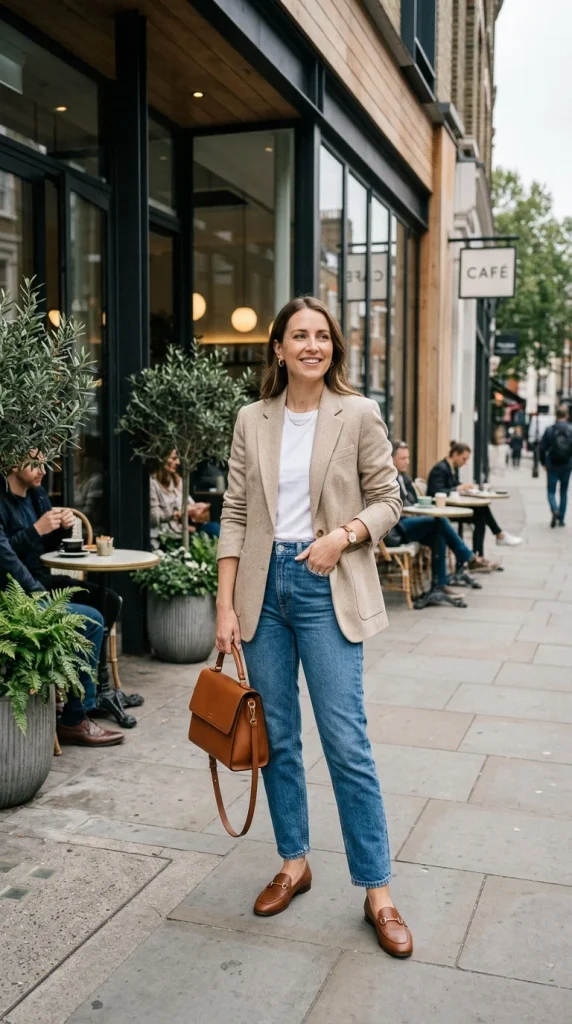Blazer with Jeans and a Simple Top