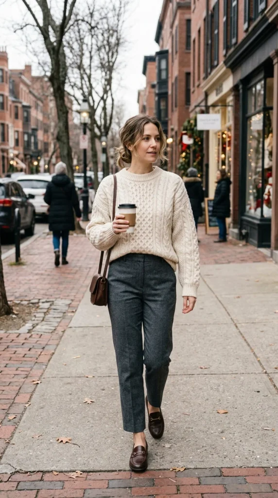 Sweater with Tailored Pants